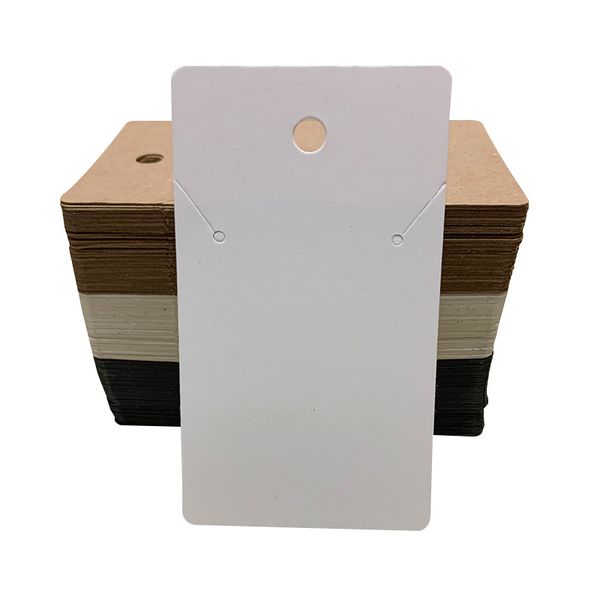 

100 pcs necklace display cards kraft wrapping paper with independant opp bag jewelry bracelet choker packing bag 1223095