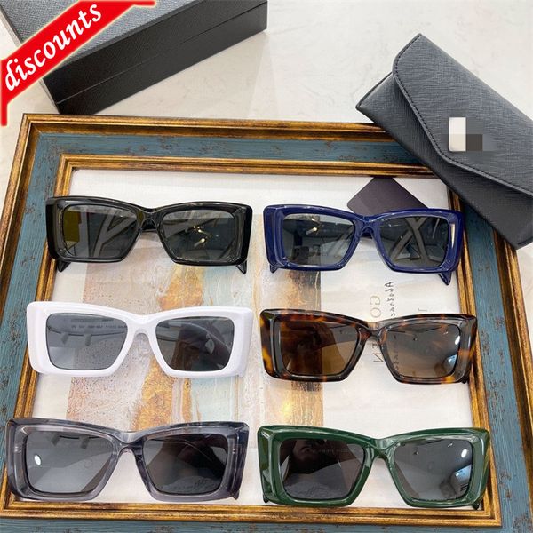

designer sunglasses p family 2022 new female star ins network red same personalized box plate spr45, White;black