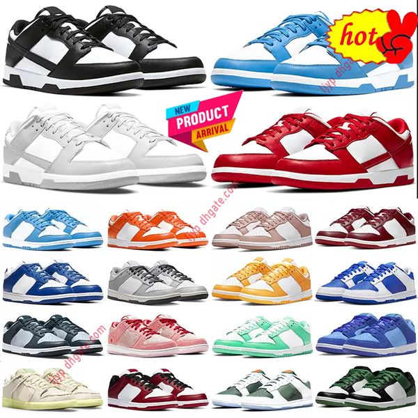 

2023 boots casual shoes og men women sb dunks running casual shoes white black panda unc georgetown green laser orange syracuse chunky green