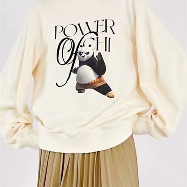

women's hoodies sweatshirts 2022 fashion female animal alphabet print o-neck sweatshirt ladies long sleeve casual loose pullover 220906, Black