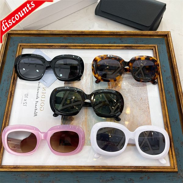 

designer sunglasses 2022cl new arc de round frame net red same 40070, White;black