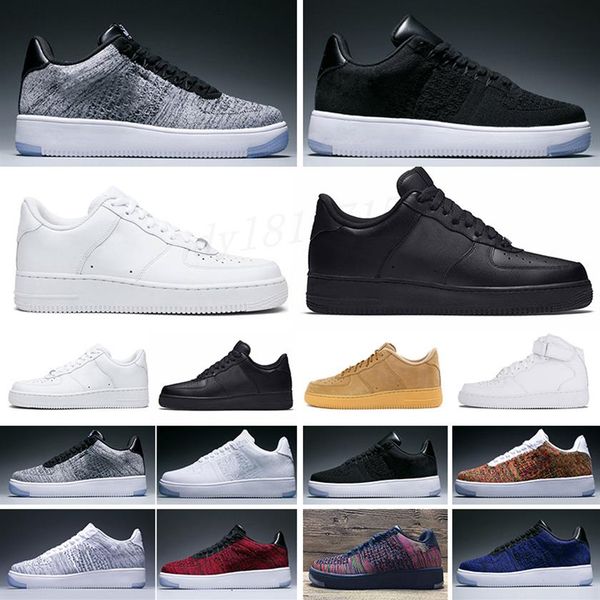 

sell 2022 forcs designer men low skate casual running shoes only 1 mesh euro air high women all white black red sf01223w, Black;brown