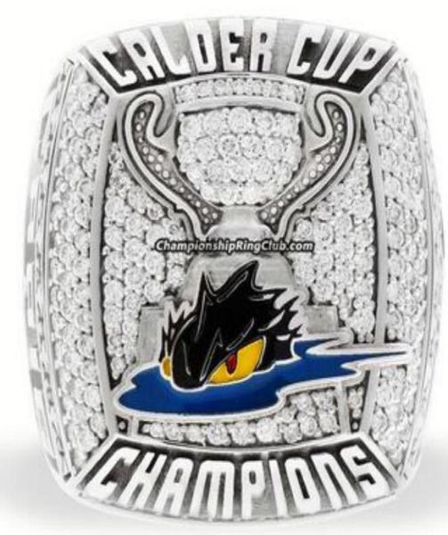 

2016 lake erie monsters calder cup championship ring solid me, Golden;silver