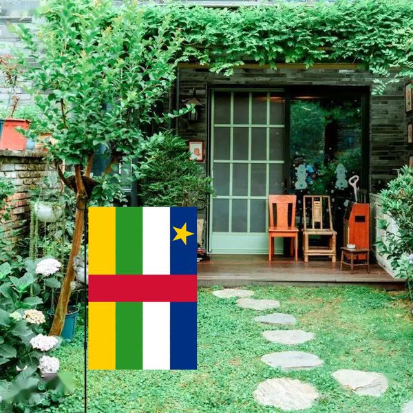

central african republic garden flags 30x45cm vertical double sided patriotic small garden banner for yard outdoor decor