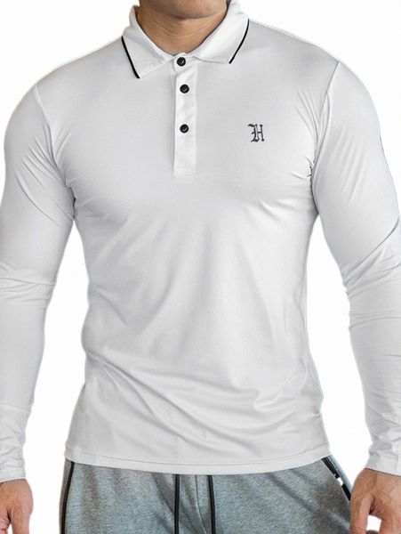 

men's polos men letter graphic contrast trim polo shirt k95x#, White;black