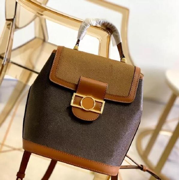 

dauphine backpack designer classic women shoulder bags girls schoolbag ladies handbags purses clutch bag lacosk, Red;black