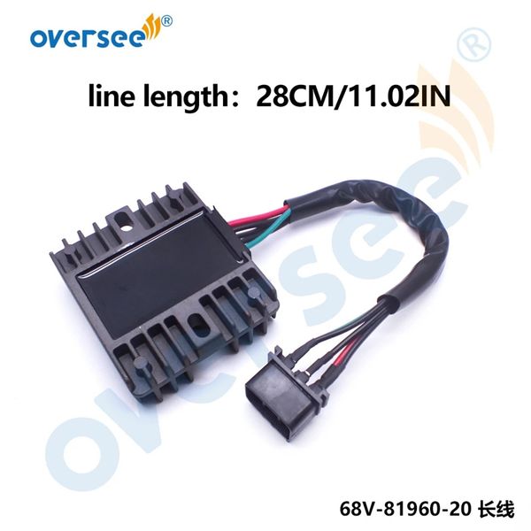 

68v-81960 voltage regulator rectifier parts for yamaha outboard motor f40hp-115hp 4t 68v-81960-20 long cable