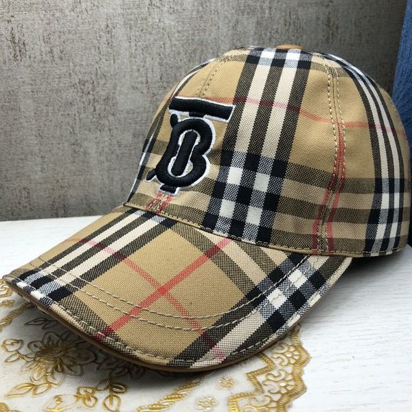 

designer hats burbrery tbcap red hat men's women's baseball cap duckbill hat women's b classic fashion stripe sunshade hat ch, Blue;gray
