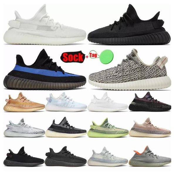 

designer v2 casual shoes kanyes men women marsh sneakers beluga reflective earth black red zebra dazzling blue cloud cream white bred carbon
