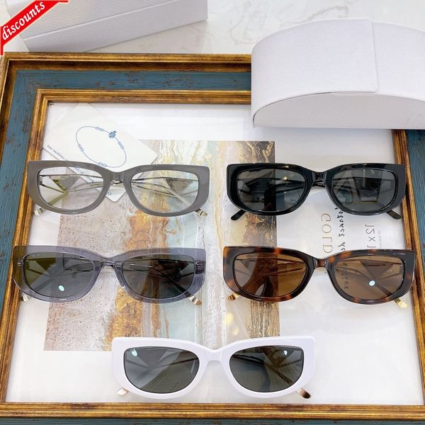 

designer sunglasses 22 new p family online red same personalized irregular glass frame fashion small square flat lens women opr14, White;black