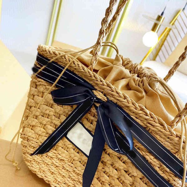 

totes beach straw bags summer casual rattan women handbags woven female tote large capacity lady buckets messenger shopping travel purse 220