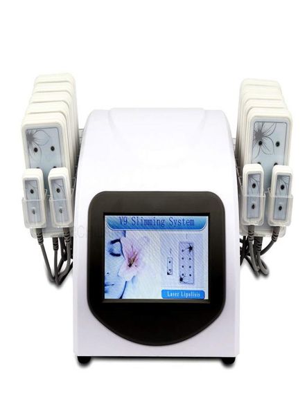 

portable home lipolaser professional slimming machine 10 largepads 4 smallp