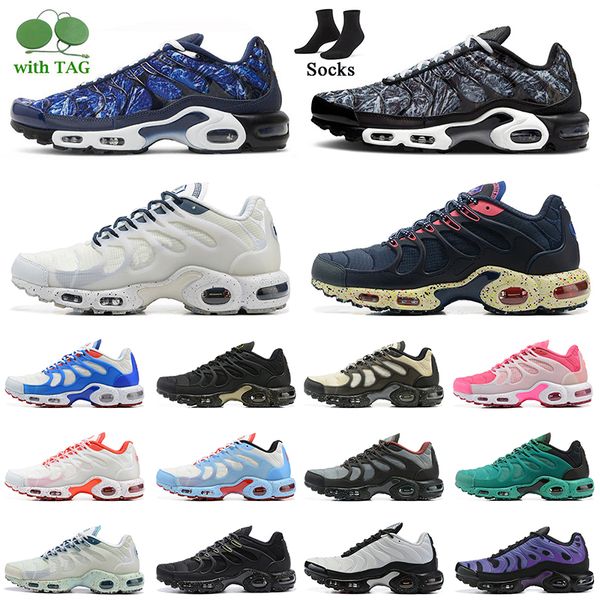 

tn plus terrascape size 12 tns running shoes 2022 fashion women mens tuned tnplus midnight navy blue white red purple pink shattered ice bla