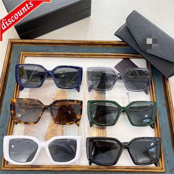 

designer sunglasses p family 2022 new female star ins network red same personalized box plate spr40, White;black