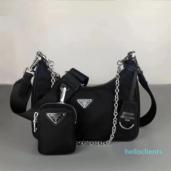 

2021 nylon designers shoulder bags leather tote handbag designer lady cross-body luxury chain bag totes291y