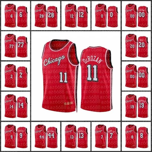 

basketball jersey 8 33 91 michael lonzo ball demar derozan derrick rose chicago''bulls''men 23 2 11 1 zach lavine scotti, Black;red