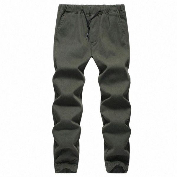 

men's pants men's pants men warm cargo nice black fleece pencil man cotton joggers harajuku sweatpant hiphop army trousers n5p5#
