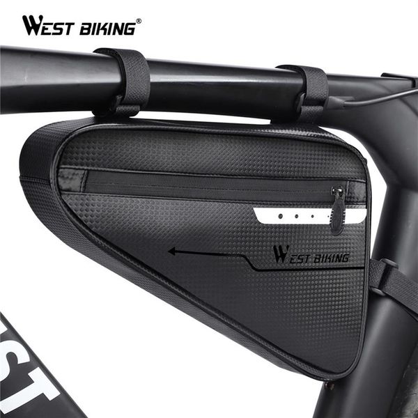 

west biking waterproof 3l bicycle bags triangle bike front tube bag frame cycling bag tools pannier bike accessories bicycle bag m219u