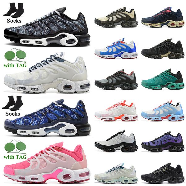 

tuned tns sneakers tn plus terrascape running shoes fashion women mens shattered ice black barely volt midnight navy white blue purple pink