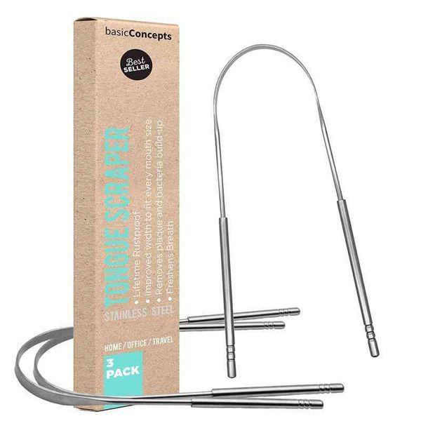 

u shape stainless steel tongue scraper oral metal tongue fresh breath cleaning coated toothbrush hygiene vtmtb2066