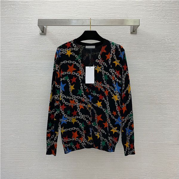 

women's star pattern knit wool blends sweater pullover o-neck long sleeve jumper, White;black