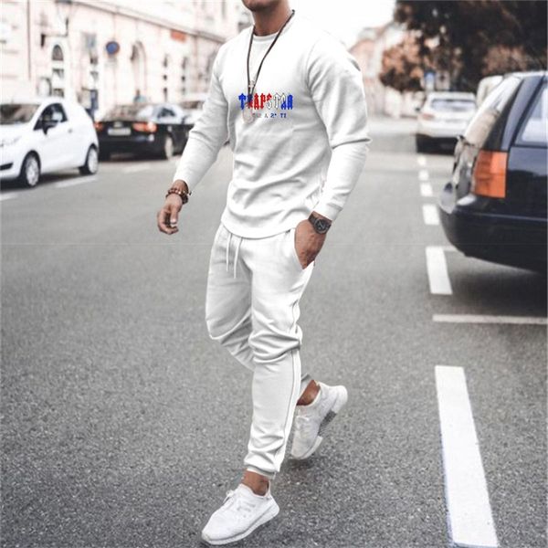 

mens tracksuits trapstar mens long sleeve sportswear 3d printed fashion sweatpants tshirt casual fitness jogging 220906, Gray