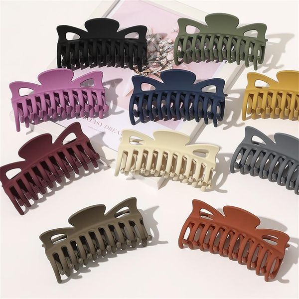 

vintage claw clip for hair colorful solid color 12cm big claw clip girls hairclip clip hair headwear hair accessories224h, Golden;silver