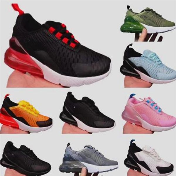 

2022 toddler air kids max 270 running shoes static gid maxes chaussure de sport pour enfant boys girls casual trainers219h, Black;brown