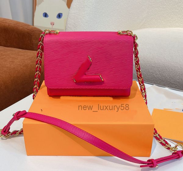 

designer bags leather v lock women bags black flap handbag luxury twist shoulder bag lady cross body pink bag classic totes black purses