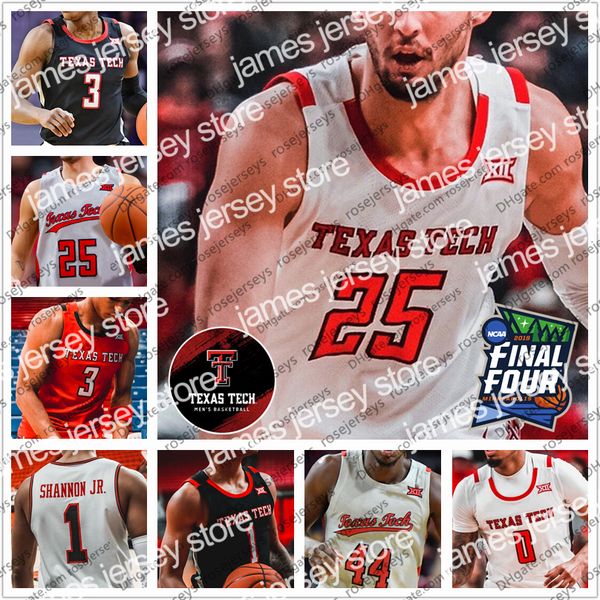 

college basketball wears customized texas tech 2022 ttu basketball jersey 25 adonis arms 14 marcus santos-silva 3 ramsey 23 culver 25 morett, Black