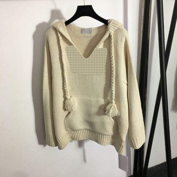 

womens knit sweaters fashion long sleeve knitted hooded autumn street style sweater sweater knits