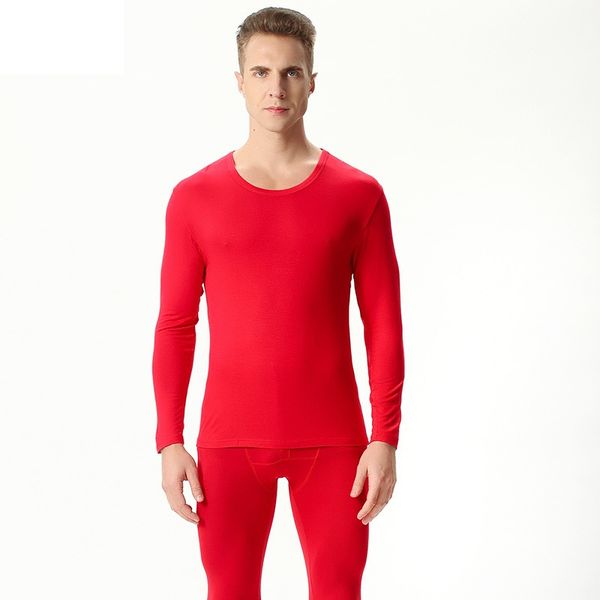 

Men Long Johns Modal Cotton Thermal Underwear Suit Elastic Slim Warm Clothes 8XL 9XL Big Size, Black