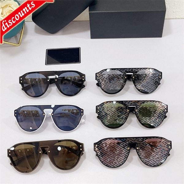 

designer sunglasses uv400 22 new personalized integrated women's fashion plate same ve4418, White;black