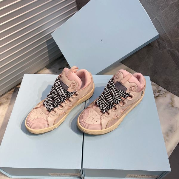 

luxury designer casual shoes embossed trainer sneaker triple white pink sky blue black green yellow 0814