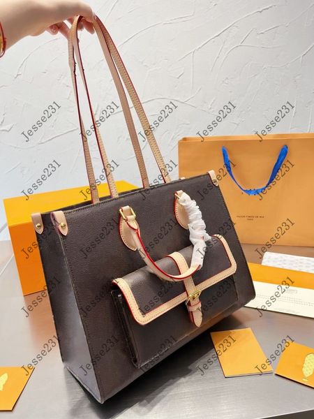 

designer luxury women the tote bag fashion versatile handbags shoulder crossbody bags purse tories totes large capacity saddle wallets 7a 52