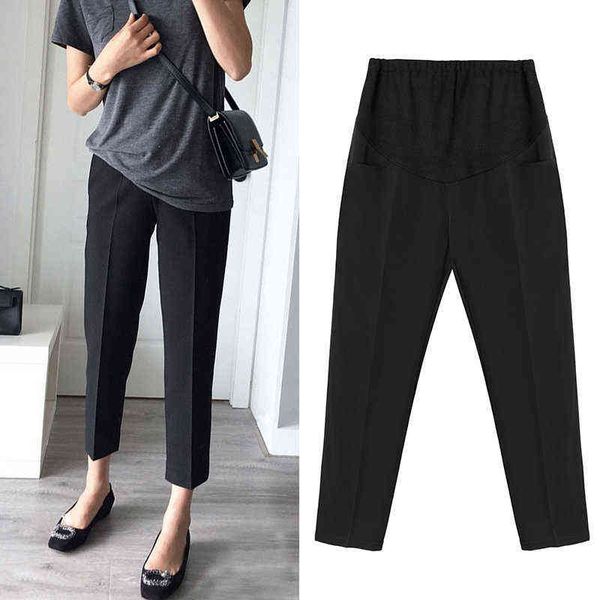 

sleep lounge & maternity work pants pregnancy exten j220823, White