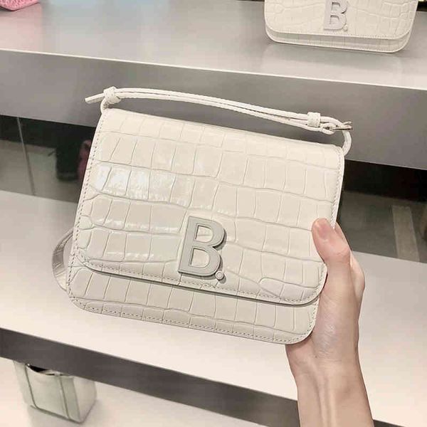 

balencaig bags new bag summer crocodile bean curd organ small square o