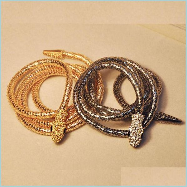 

charms indian hip hop belt charm components snake waist chain gold sier color metal bisuteria for women girls party j yydhhome dh2zs, Bronze;silver