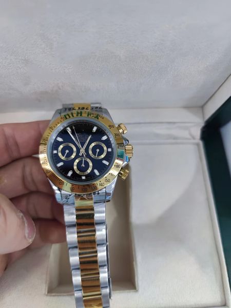 

with original box luxury mens watches 116500ln watch montre de luxe automatic wristwatches steel ring bezel 316l adustable folding buckle 20, Slivery;brown