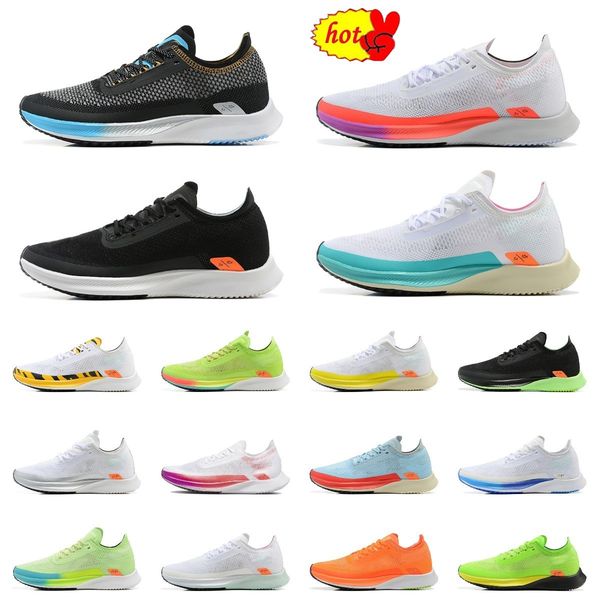 

running shoes streakfly proto fly knit men casual shoes sneaker black green white sliver rose pink barely volt multi color platform outdoor