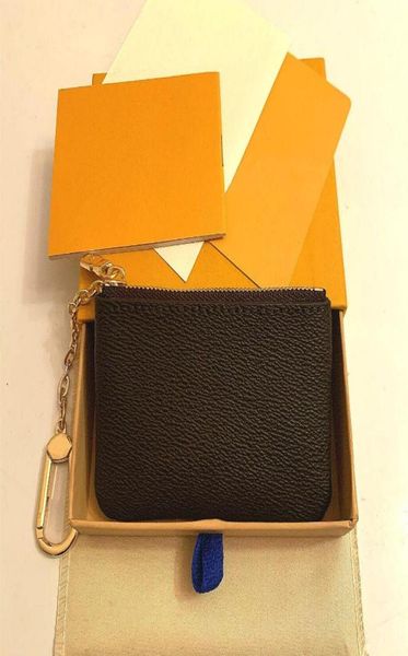 

fashion 5 colors key pouch coin purse damier leather holds clas, Red;black