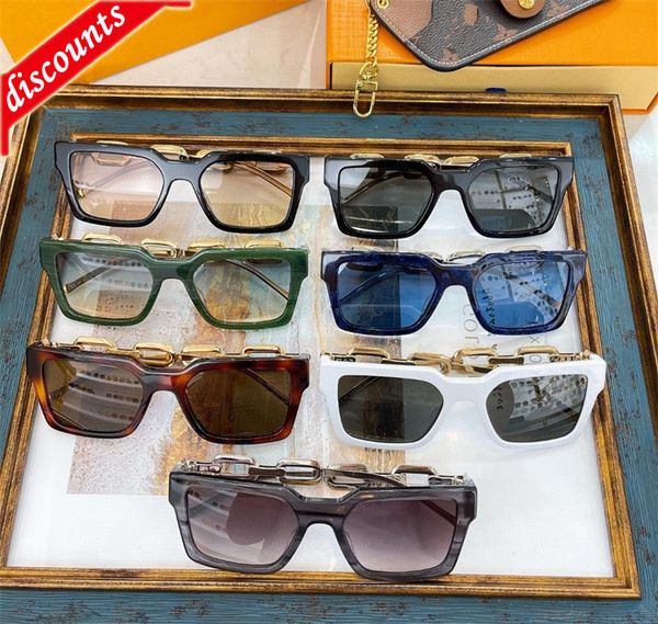 

designer sunglasses 22 new plate fashionable women's ins net red the same fashion personality box men's z1875, White;black