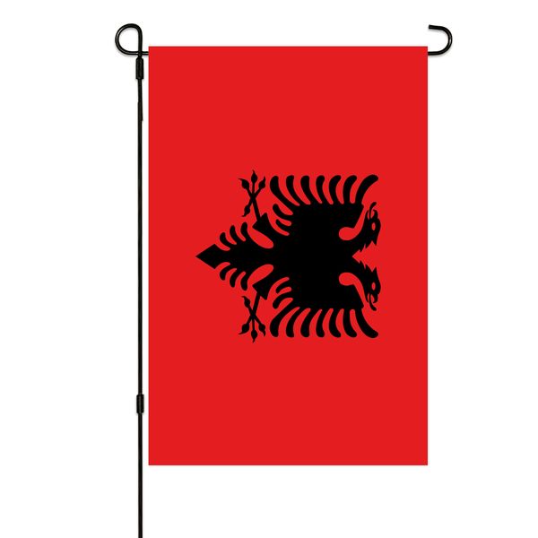 

albania flag albanian garden flags 30x45cm vertical double sided patriotic small garden banner for yard outdoor decor