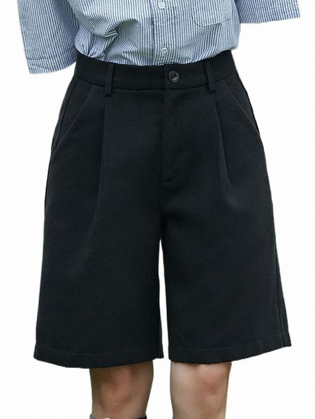 

women's shorts dazy solid slant pocket bermuda shorts m7an#, White;black
