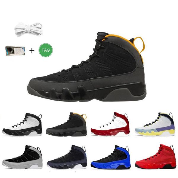 

men basketball shoes 9s 9 particle grey chile red change the world university blue gold gym racer bred dream do it mens trainers sports snea