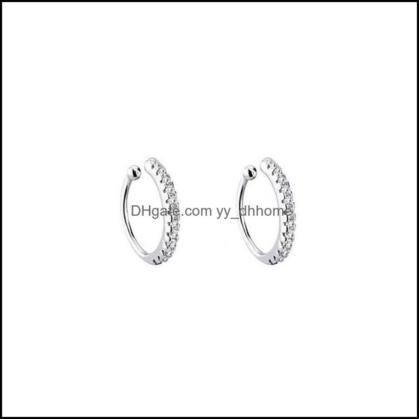 

ear cuff 1pc tiny ear cuff dainty conch hie cz cuff non pierced nose ring fashion jewelry 781 r2 drop delivery 2021 earrings yydhhome dhazk, Silver