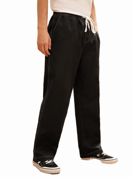 

men's pants men drawstring waist pants 2022 new z0xd#, Black