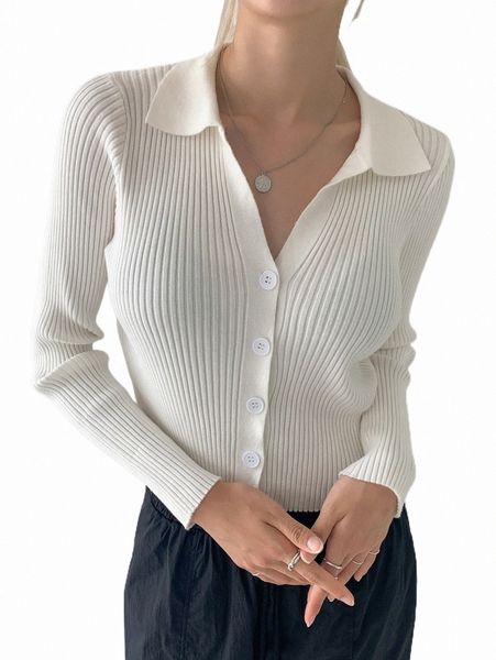 

women's sweaters dazy button up ribbed knit cardigan i18p#, White;black