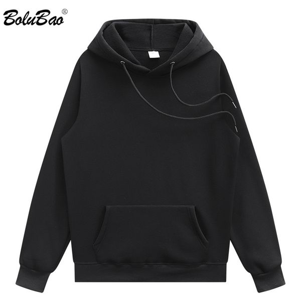 

mens hoodies sweatshirts bolubao fashion solid hoodies sweatshirts mens spring autumn hip hop warm fleece sweatshirt brand hoodies male 2209, Black
