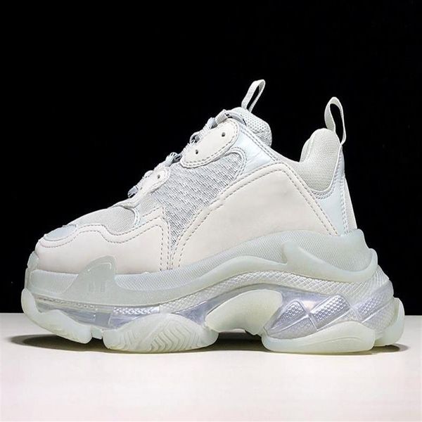 

ss light grey triple s designer low make old sneaker combination soles boots mens womens shoes fashion sports casual shoe chaussures246i